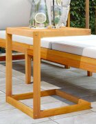 vidaXL C-образна маса 42x40x50 см масивна акация