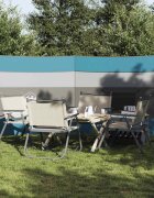 vidaXL Camping Windbreak Blue 340x130 cm Водоустойчив