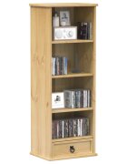 vidaXL CD шкаф Corona 40x30x110 см бор масив