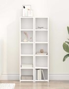 vidaXL CD шкафове 2 бр бели 21x16x935 см ПДЧ