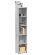vidaXL CD шкафове 2 бр Сив сонома 21x16x935 см инженерно дърво