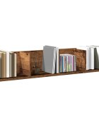 vidaXL CD стенен рафт старо дърво 100x18x18 см ПДЧ