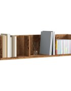 vidaXL CD стенен рафт старо дърво 75x18x18 см ПДЧ