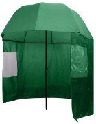 vidaXL чадър за риболов 300х240 см зелен цвят