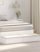 vidaXL Чекмеджета за легло Бяло 120 x 365 x 165 см