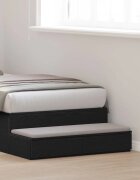 vidaXL Чекмеджета за легло Черния дъб 100 x 365 x 165 см