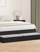 vidaXL Чекмеджета за легло Черния дъб 150 x 365 x 165 см