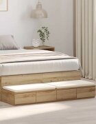 vidaXL Чекмеджета за легло Дъб 120 x 365 x 165 см