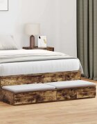 vidaXL Чекмеджета за легло Димян дъб 120 x 365 x 165 см