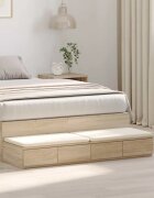 vidaXL Чекмеджета за легло Сонома дъб 120 x 365 x 165 см