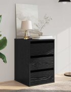 vidaXL Чекмеджетен шкаф 3-Чекмедже Черния дъб 41 x 40 x 58 см
