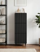 vidaXL Чекмеджетен шкаф 33 х 345 х 92 см Инженерна дървесина Черно