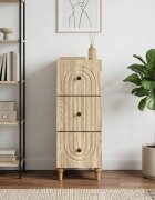 vidaXL Чекмеджетен шкаф 33 x 345 x 90 см Инженерна дървесина