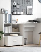 vidaXL Чекмеджетен шкаф 55 x 45 x 31 см Бяло