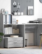 vidaXL Чекмеджетен шкаф 55 x 45 x 31 см Сив Сонома