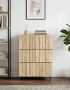 vidaXL Чекмеджетен шкаф 66 x 345 x 92 см Инженерна дървесина