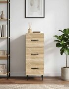 vidaXL Чекмеджетен шкаф Дъб сонома 33 x 345 x 895 см