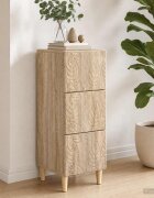 vidaXL Чекмеджетен шкаф Дъб сонома 33 x 345 x 90 см