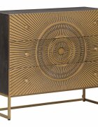 vidaXL Чекмеджетен шкаф с чекмедже Месинг 75 x 30 x 65 см