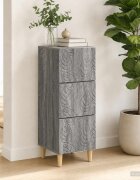 vidaXL Чекмеджетен шкаф Сив Сонома 33 x 345 x 90 см