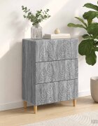 vidaXL Чекмеджетен шкаф Сив Сонома 66 x 345 x 90 см