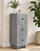 vidaXL Чекмеджетен шкаф Сива сонома 33 x 345 x 90 см