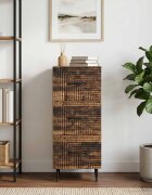 vidaXL Чекмеджетен шкаф Старо дърво 33 x 345 x 895 см