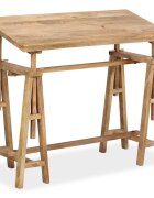vidaXL Чертожна маса мангово дърво масив 116x50x76 cм