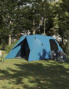 vidaXL Четириместна шатра с покрив Синьо 455 x 252 x 178 см