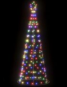 vidaXL Christmas Tree Light Cone 200 LEDs Colorful 182 cm - Untranslated