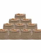 vidaXL Чували от юта 10 бр 100x110 см 100% юта 220 gsm