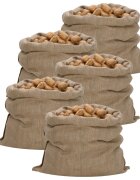 vidaXL Чували от юта 5 бр 100x110 см 100% юта 340 gsm