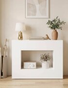 vidaXL Console Table Бяло 101 x 29 x 74 cm Инженерна дървесина