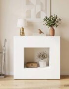 vidaXL Console Table Бяло 82 x 29 x 74 cm Инженерна дървесина