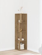 vidaXL Corner Cabinet 33 x 33 x 132 cm Engineered Wood Дъб артизан