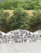 vidaXL Дъговидна габионна кошница 150x50x40/60 см поцинковано желязо