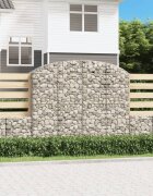 vidaXL Дъговидна габионна кошница 200x50x160/180 см поцинковано желязо