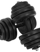 vidaXL Дъмбели 2х15 кг