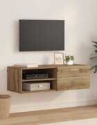 vidaXL Дървен шкаф 1005 x 39 x 30 см Дъб Инженерна дървесина