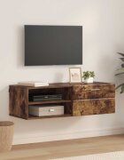 vidaXL Дървен шкаф 1005 x 39 x 30 см Димян дъб Инженерна дървесина