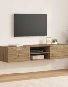 vidaXL Дървен шкаф 150 x 39 x 30 см Дъб Инженерна дървесина