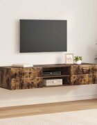vidaXL Дървен шкаф 150 x 39 x 30 см Димян дъб Инженерна дървесина