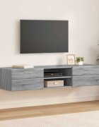 vidaXL Дървен шкаф 150 x 39 x 30 см Сив Сонома Инженерна дървесина