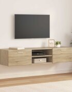 vidaXL Дървен шкаф 150 x 39 x 30 см Сонома дъб Инженерна дървесина