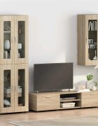 vidaXL Дървен шкаф Сонома дъб Инженерна дървесина