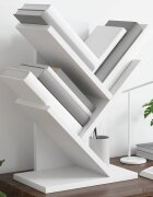 vidaXL Дървена библиотека 3-тирe 30 x 18 x 40 см Инженерна дървесина