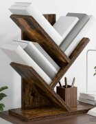 vidaXL Дървена библиотека 3-тирe 30 x 18 x 40 см Инженерна дървесина