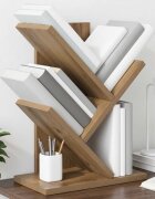 vidaXL Дървена библиотека 3-тирe 30 x 18 x 40 см Инженерна дървесина