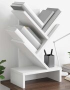 vidaXL Дървена библиотека 3-тирe 30 x 18 x 48 см Инженерна дървесина