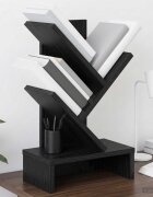 vidaXL Дървена библиотека 3-тирe 30 x 18 x 48 см Инженерна дървесина
